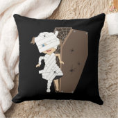 かわいい女の子ママ棺ハロウィーンデザイン クッション (ブランケット)