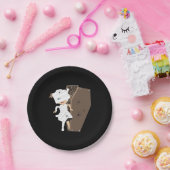 かわいい女の子ママ棺ハロウィーンデザイン ペーパープレート (パーティー)