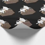 かわいい女の子ママ棺ハロウィーンデザイン ラッピングペーパー (角)