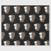 かわいい女の子ママ棺ハロウィーンデザイン ラッピングペーパー (フラット)