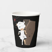 かわいい女の子ママ棺ハロウィーン誕生日パーティー 紙コップ (正面)