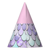 かわいい女の子マーメイドバースデーパーティーパーティー帽子 パーティーハット (裏面)