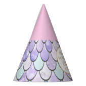 かわいい女の子マーメイド3rd誕生日パーティーパーティー帽子 パーティーハット (左)