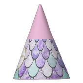 かわいい女の子マーメイド3rd誕生日パーティーパーティー帽子 パーティーハット (右)