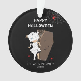 かわいい女の子ミイラ棺ハロウィーン家族&年 オーナメント