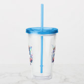 かわいい女の子ユニコーン妖精の名前を追加 アクリルタンブラー (右)