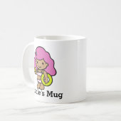 かわいい女の子ライフセーバーとライフセーバー コーヒーマグカップ (正面左)