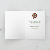 かわいい女の子小妖精や小人オンリースクリスマスホリデーカード シーズンカード (内部)