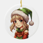 かわいい女の子小妖精や小人 セラミックオーナメント (裏面)