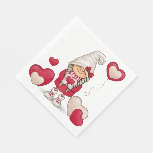 かわいい女の子格言おとぎ話レッドガーデン格言パーティー スタンダードランチョンナプキン (角)