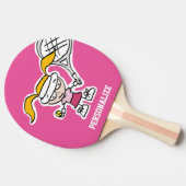 かわいい女の子漫画の卓球卓球ラケット 卓球ラケット (横)