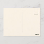 かわいい女の子自転車w花ありがとう ポストカード (裏面)