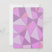 かわいい女の子豚の誕生日パーティーの招待 招待状 (裏面)