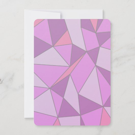 かわいい女の子豚の誕生日パーティーの招待 招待状 (裏面)