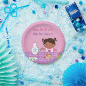 かわいい女の子陶器の絵画の誕生会の供給 ペーパープレート (パーティー)