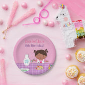 かわいい女の子陶器の絵画の誕生会の供給 ペーパープレート (パーティー)