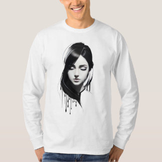 かわいい女の子顔アート2023 Tシャツ