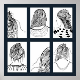 かわいい女の子髪型 ポスター