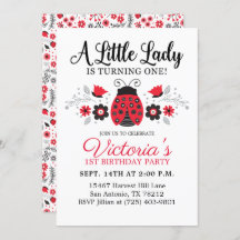 かわいい女の子1歳の誕生日パーティー