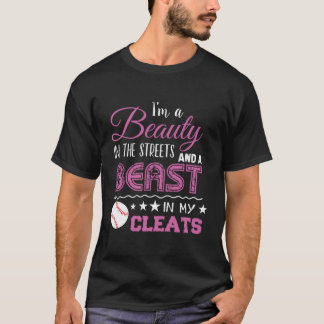 かわいい女の子10代ののためのソフトボールの贈り物ことわざ Tシャツ