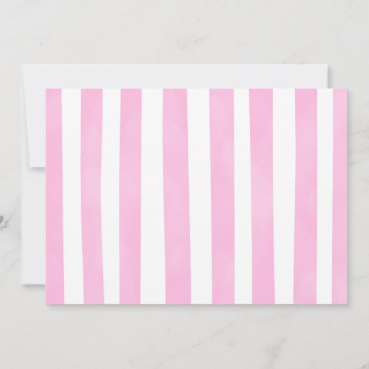 かわいい女の子2ndファームフォト誕生日 招待状 (裏面)