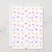 かわいい女の子3rd誕生日招待状 招待状 (裏面)