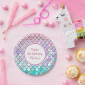 かわいい女の子5th誕生日マーメイドテーマパーティー ペーパープレート (パーティー)