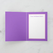 かわいい女の子5th誕生日ユニコーン追加ネーム気持ち カード (内部)