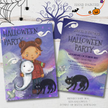 かわいい女の子、おばけ、黒猫 | キッズのすごいハロウィン