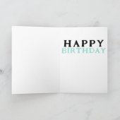 かわいい女の子、お誕生日ケーキ、誕生日カード カード (内部)