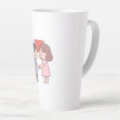 かわいい女の子 カフェラテマグ (右アングル)