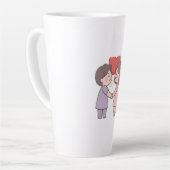 かわいい女の子 カフェラテマグ (左アングル)