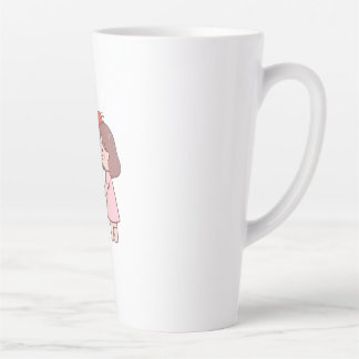 かわいい女の子 カフェラテマグ