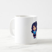 かわいい女の子 コーヒーマグカップ (正面左)