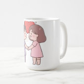 かわいい女の子 コーヒーマグカップ (正面右)