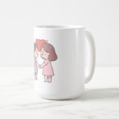 かわいい女の子 コーヒーマグカップ (正面右)