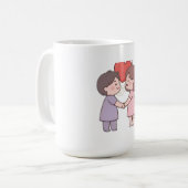 かわいい女の子 コーヒーマグカップ (正面左)