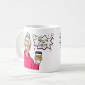 かわいい女の子 コーヒー好き ギフト コーヒーマグカップ (正面左)