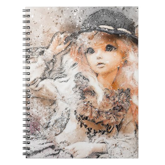 かわいい女の子 ノートブック (正面)