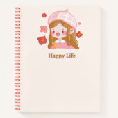 かわいい女の子💗🌷 ノートブック (正面)