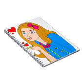 かわいい女の子 ノートブック (右側)
