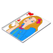 かわいい女の子 ノートブック (左側)