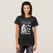 かわいい女の子 ハッピーイースター 今日は私の6歳の誕生日 Tシャツ (正面フル)