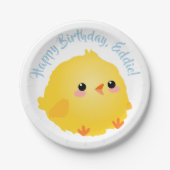 かわいい女の子  ペーパープレート (正面)