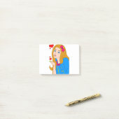 かわいい女の子 ポストイット (デスク上)