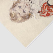 かわいい女の子 – 人形と（幼稚園のアート） 薄葉紙 (詳細)