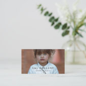 かわいい女の子、子供服店 名刺 (スタンド正面)