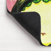 かわいい女の子-彼女は木を育てます マウスパッド (コーナー)