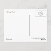 かわいい女の子 – 木を育てる ポストカード (裏面)