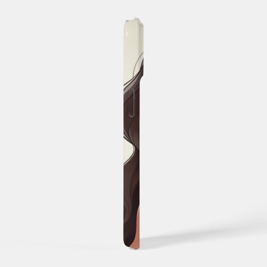 かわいい女の子 iPhone 15ケース (右側面)